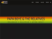 Tablet Screenshot of papa-boye-and-the-relatives.com